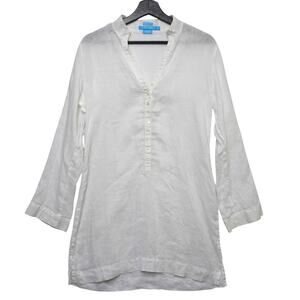 Island Company 100% Linen Kimono Shirt Tunic S